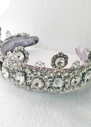 Шикарная свадебная корона.3 фото