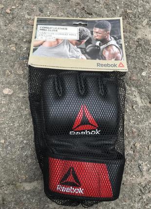 Перчатки reebok combat leather mma