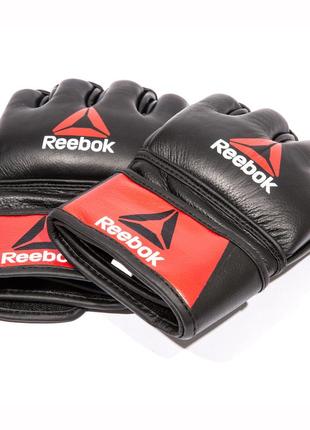 Перчатки reebok combat leather mma