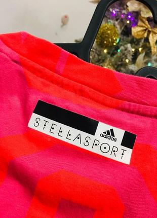 Бавовняна майка з принтом adidas stella sport оригінал хл/2хл #31179 фото