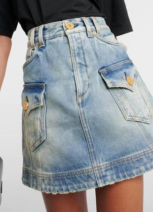 Юбка джинсовая balmain9 фото