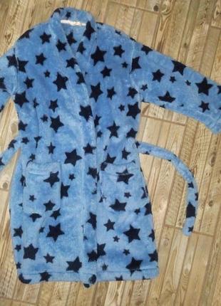 Шикарний халат у зірки розмір 5-6років1 фото