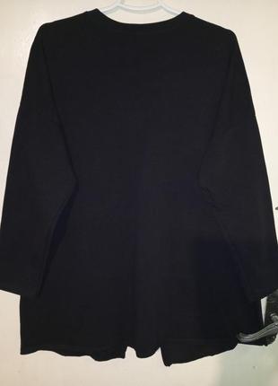 Italy,натуральная-коттон,трикотажная блузка-туника с карманом,большого размера,италия4 фото