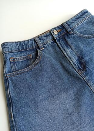 Стильная модная джинсовая юбка мини6 фото