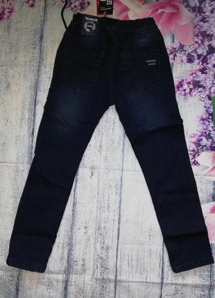 Утепленные джинсы на флисе для мальчиков 116,р немного маломерят3 фото