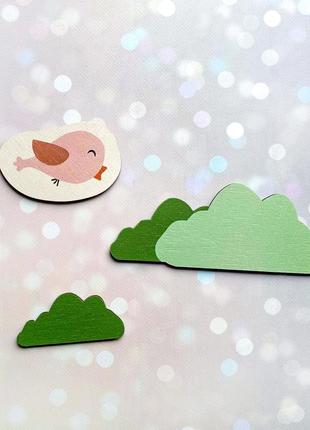 Детские часы настенные с маятником :: зайченок (40х19 см)