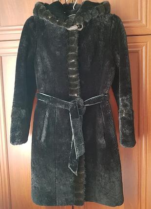 Шуба с мутона и норки