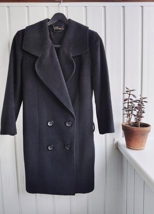 Шерстяное пальто-кокон1 фото