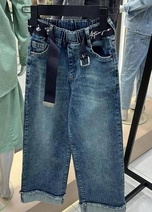 Стильные джинсы палаццо для девочки подростка