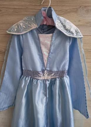 Нарядное платье эльзы принцессы disney 9-10л4 фото
