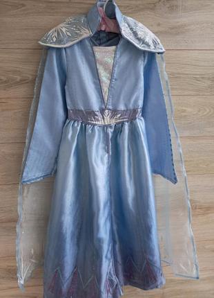 Нарядное платье эльзы принцессы disney 9-10л3 фото