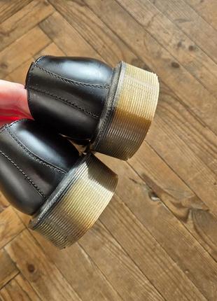 Винтажные черные кожаные туфли dr. martens 1461 made in england туфли мартинсы 14616 фото