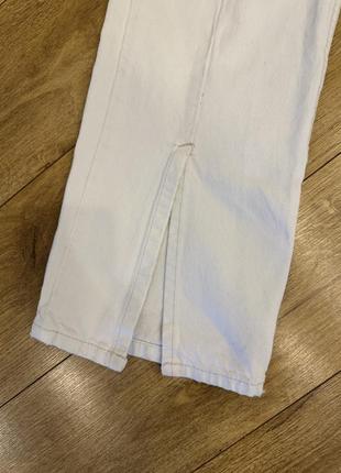 Белые джинсы zara с разрезами2 фото