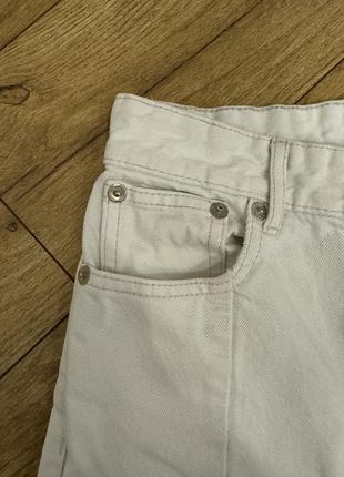 Белые джинсы zara с разрезами4 фото