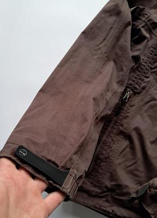 Мужская винтажная демисезонная коричневая куртка/ветровка timberland l4 фото