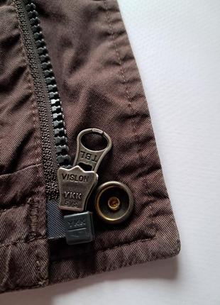 Мужская винтажная демисезонная коричневая куртка/ветровка timberland l6 фото