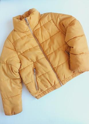 Демисезонная куртка на 7-8 лет зефирка укороченная курточка