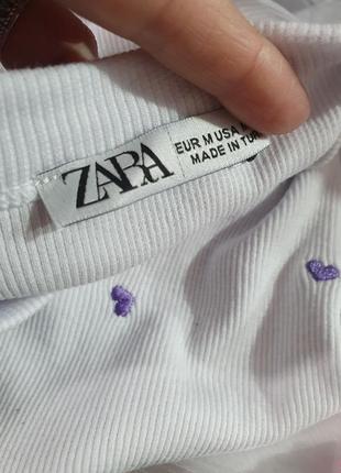 Майка zara
рубчик с вышивкой