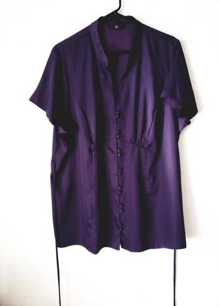 Удлиненная блуза оттенка марсал 24 uk1 фото