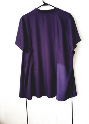 Удлиненная блуза оттенка марсал 24 uk2 фото