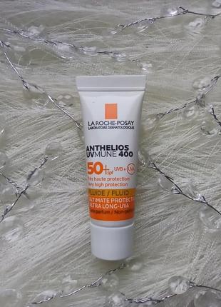 ☀️la roche-posay anthelios uvmune 400 invisible fluid spf50+ fragrance free легкий сонцезахисний флюїд2 фото