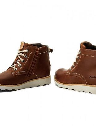 Шкіряні черевики clarks dexy top inf brown5 фото