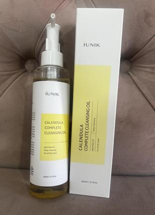 Гидрофильное масло для умывания iunik calendula complete cleansing oil1 фото