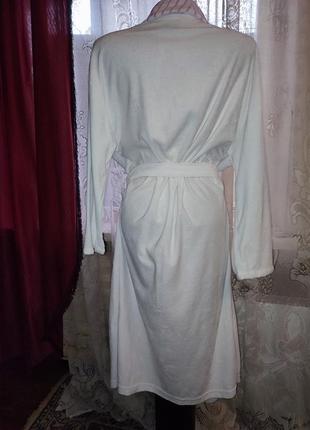 Махровый, полосатый банный халат на запах 40/446 фото