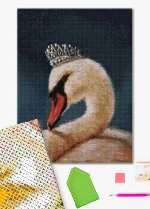 Алмазная мозаика на подрамнике принцесса лебедь ©lucia heffernan dbs1203 40x50 см