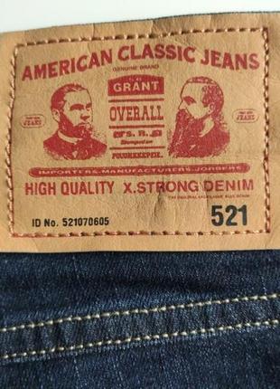 Джинсы grant 521 classic jeans 34/34 синие слим8 фото