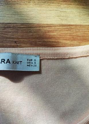 Zara, персикова кофтинка вкорочена2 фото