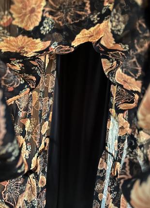 Платье шифоновое с принтом макси длинное3 фото
