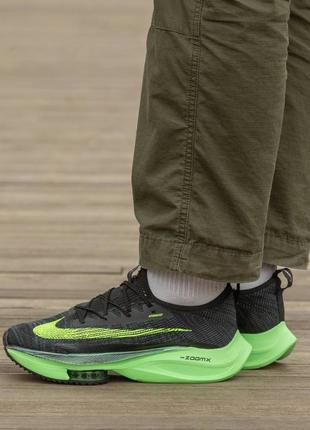 Кросівки nike air zoom alphafly  black blue green