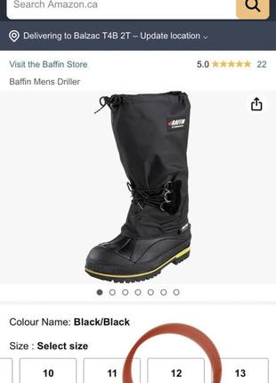 Сапоги ботинки baffin driller до -100с! зимние.