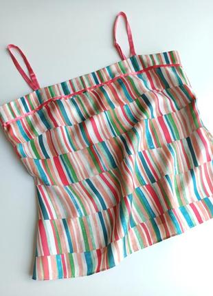 Красивая шелковая блуза / маечка 100% шелк