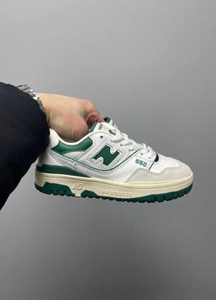 Мужские кроссовки 
new balance 550 white green