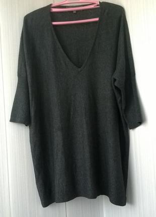 Подовжений джемпер / темно сірий меланж / onetouch