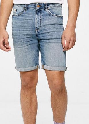 Джинсовые шорты h&m голубые шорты 31