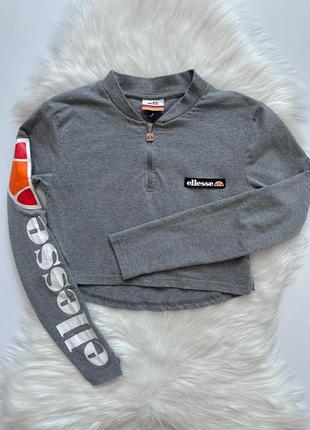 Лонгслив ellesse, лонг ellesse, укороченный лонгслив ellesse, кроп топ ellesse