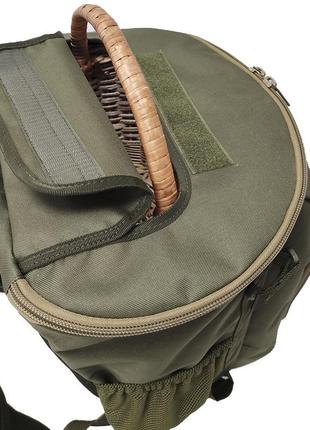 Рюкзак с 2 плетеными корзинами для грибника "acropolis" рнг-8