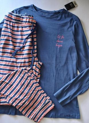 Піжама жіноча комплект для дому лонгслів штани esmara .5 фото