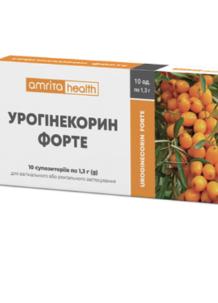 Фітосвічки урогінекорин форте 10 супозиторіїв 1300 мг