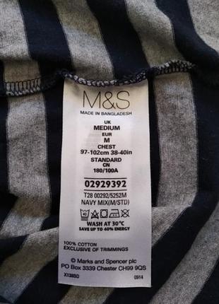 Базовая мужская футболка m&amp;s7 фото