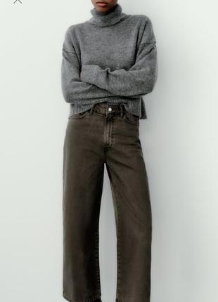 Джинсы прямого кроя zara 34 размер