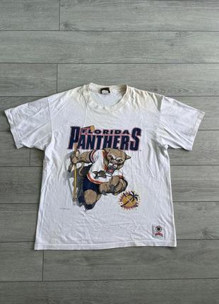 Мерч florida panthers nhl hockey merch vintage rare retro l футболка винтаж