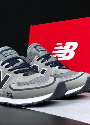 Стильні замшеві чоловічі кросівки new balance 574/модні кросівки для хлопців/взуття замшеве для чоловіків5 фото