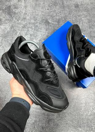 Оригінальні чоловічі кросівки adidas ozweego black 40-45р.