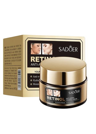 Антивіковий крем для обличчя з ретинолом sadoer retinol facial cream, 50 грам