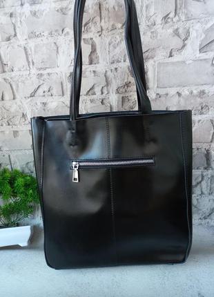 Женская кожаная сумка шоппер кожаный3 фото