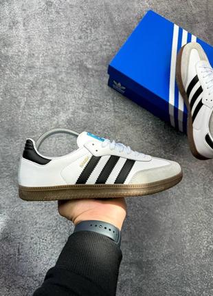 Оригінальні чоловічі кросівки adidas samba white 41-46р.3 фото